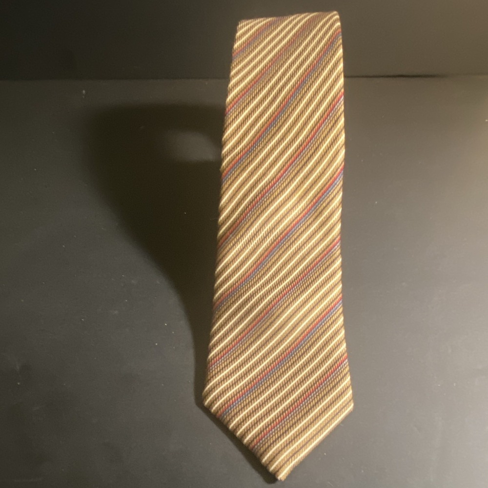 Rare Gianni Versace Tie Rudolf Original Silk Necktie Mens Striped Vintage